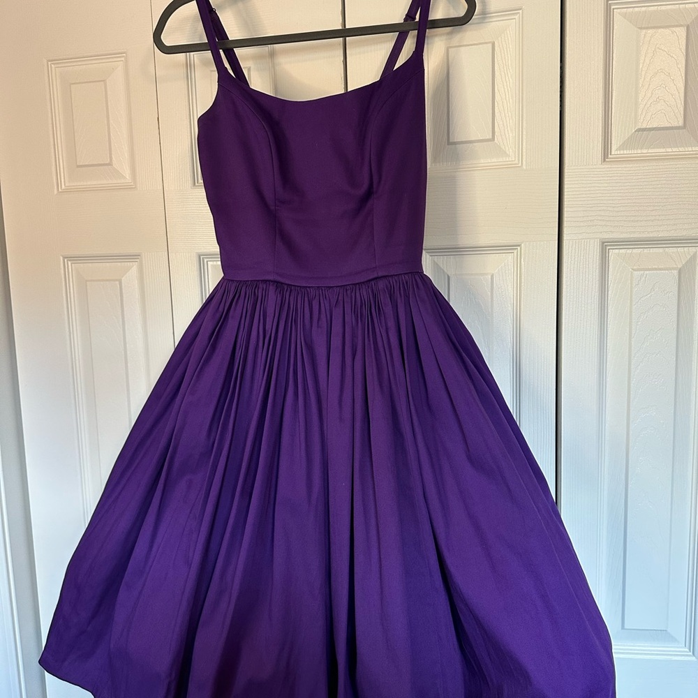 Pinup Couture Retro Purple Dress
